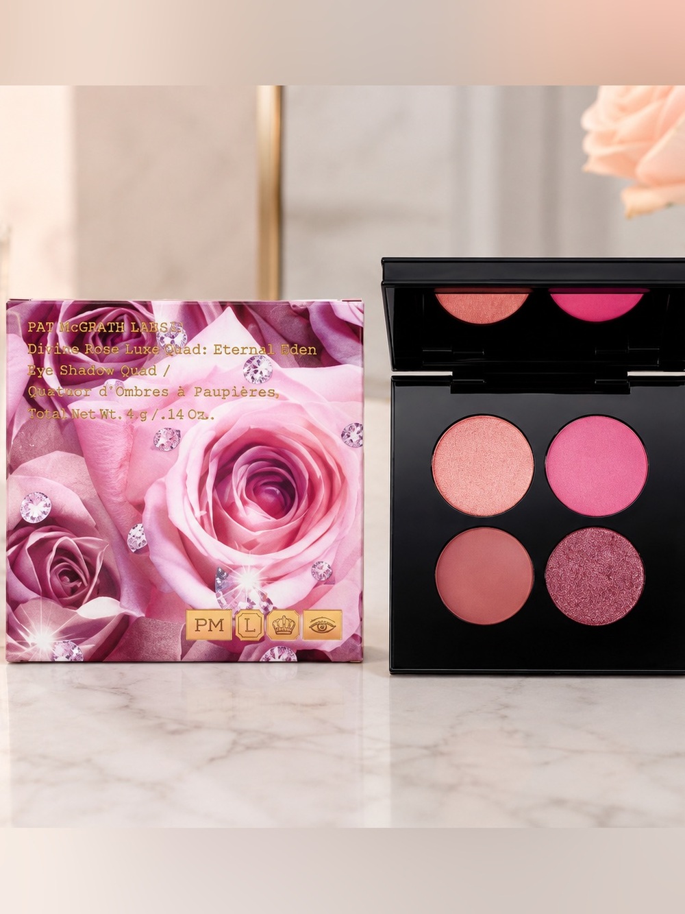 Pat McGrath Divine Rose Luxe Quad Eyeshadow Palette NEW NIB Authentic